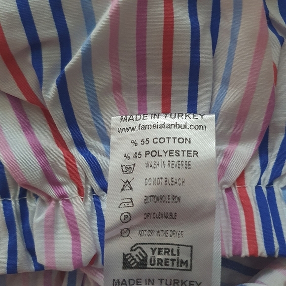 NWT One shoulder crop top- multicoloured Size S Cotton - Picture 4 of 4